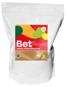 BetBETAINE ANTI STRESS PRODUCTComposition / %w/wGlycine betaine (Glybet) 80,0Free Aminoacids (Proline) 6,0